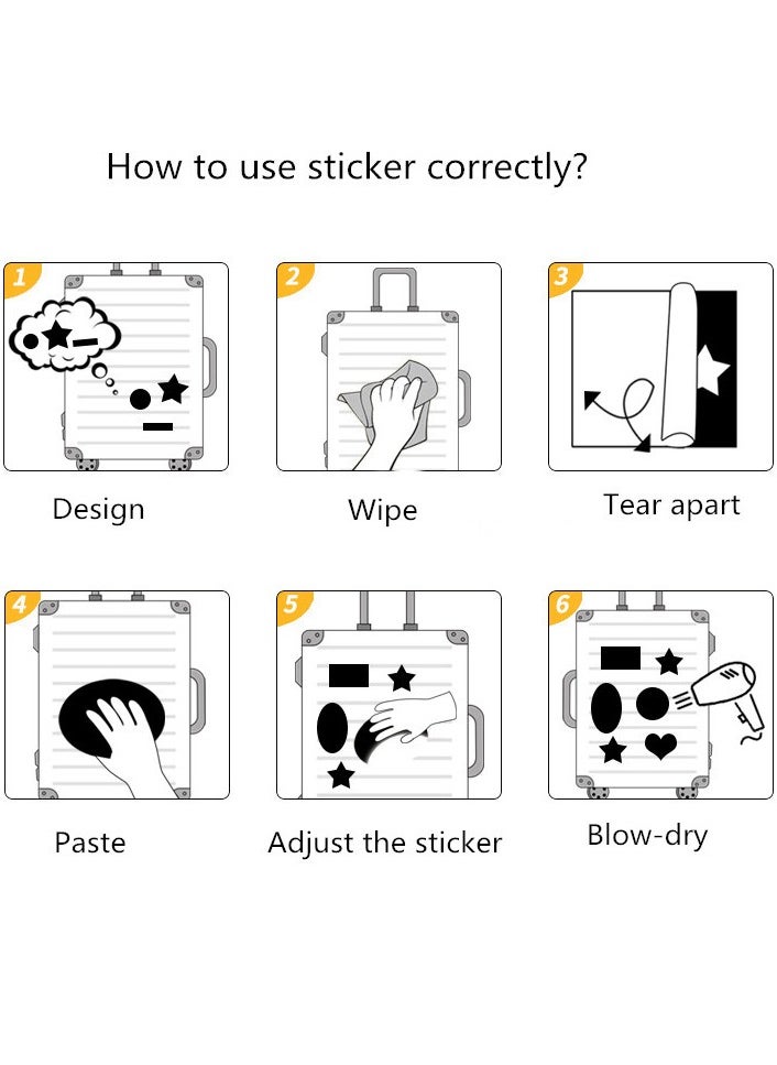DTBG - 60 Pcs South Korean Ins Style Black and White Simple Coffee Star Bear Sticker Set for Mobile Phone Case, Notebook, and Account Stickers - Image 1