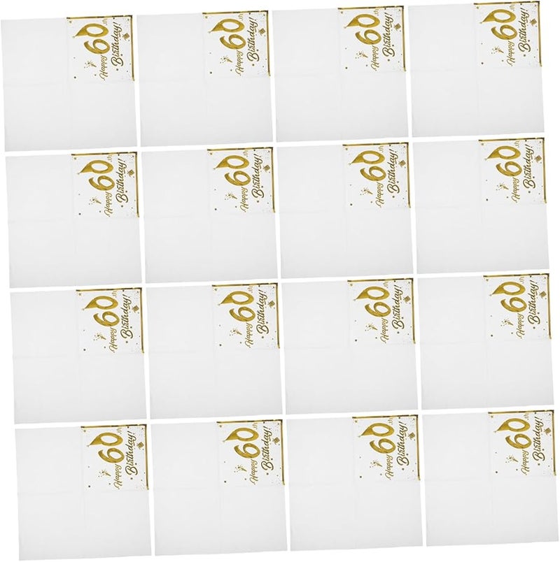 40Pcs Elegant Foil Birthday Napkins Soft Absorbent Disposable For Upscale Events - Image 1
