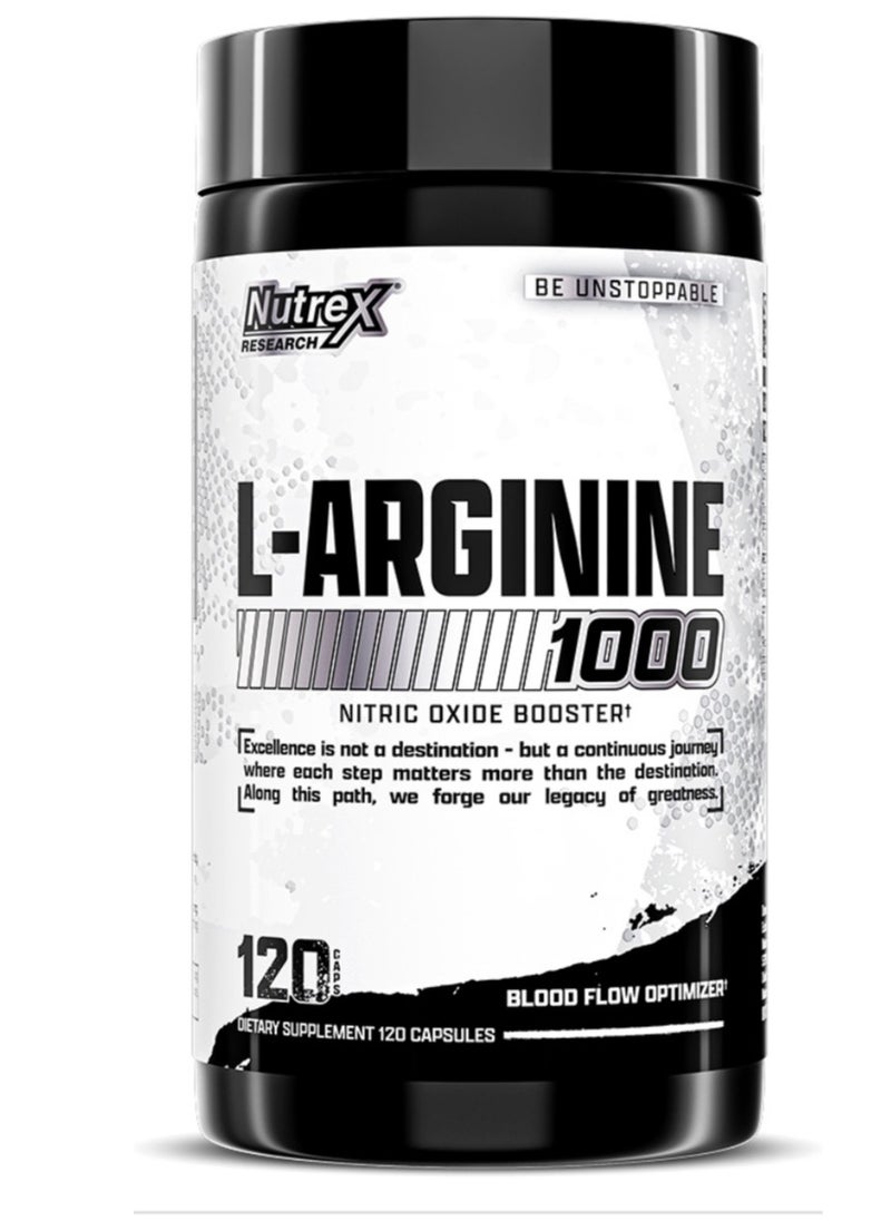Nutrex Research L -ARGININE 1000 120 CAPS  - Image 1