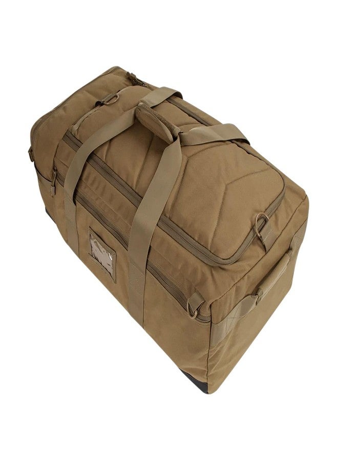 Condor Colossus Duffel Bag - 3 in 1 Rugged Tactical Gear Bag - Backpack/Duffle/Shoulder - Lightweight Multicompartment with 52L Storage - Coyote Brown (Military, Outdoors, First Responders) - Image 3