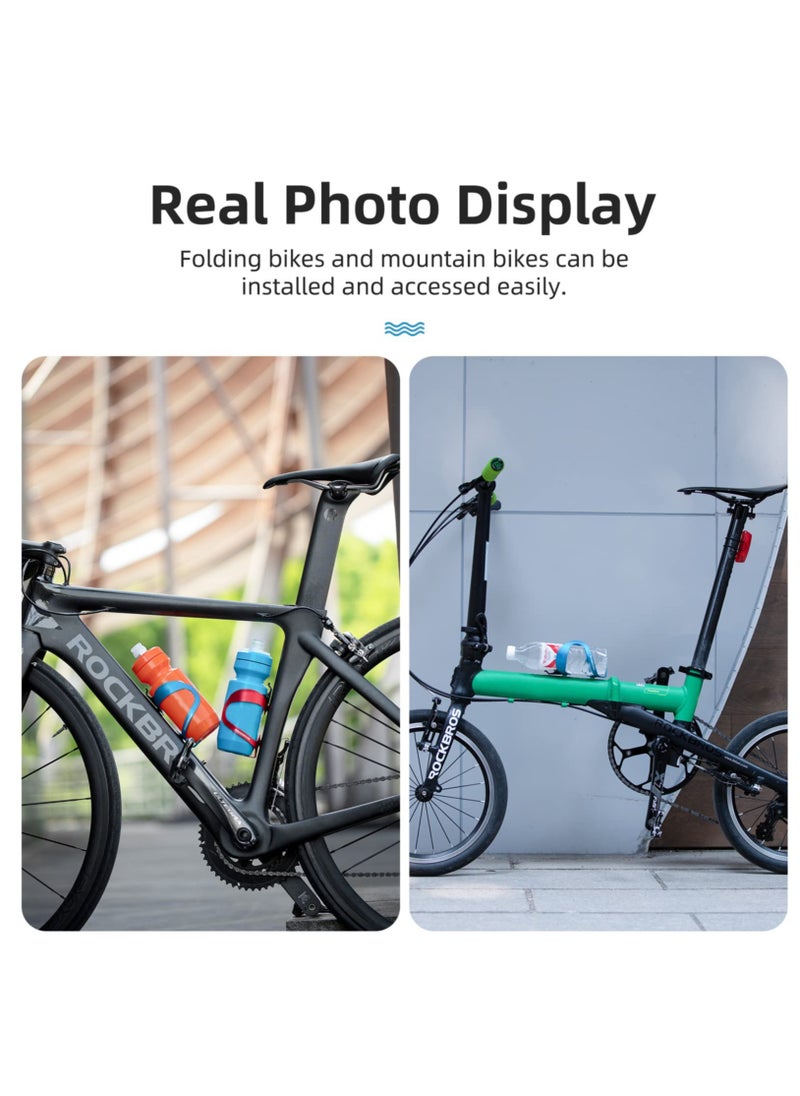 Excefore - Bike Water Bottle Holder, Lightweight Durable Alloy Aluminum Bike Water Bottle Cage Bike Cup Holder for Road Bike & Mountain Bike - Image 1