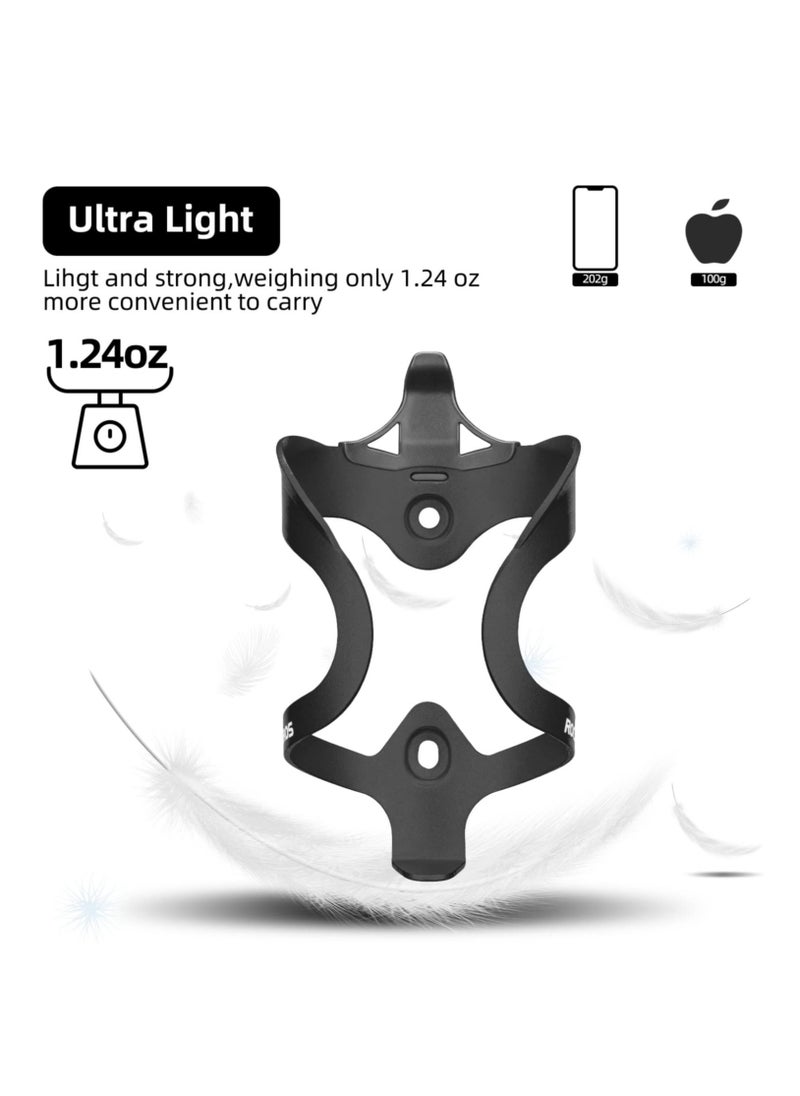 Excefore - Bike Water Bottle Holder, Lightweight Durable Alloy Aluminum Bike Water Bottle Cage Bike Cup Holder for Road Bike & Mountain Bike - Image 1