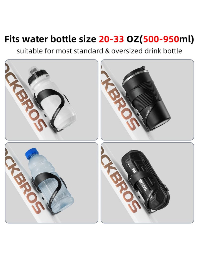 Excefore - Bike Water Bottle Holder, Lightweight Durable Alloy Aluminum Bike Water Bottle Cage Bike Cup Holder for Road Bike & Mountain Bike - Image 1