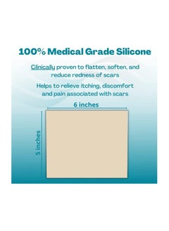 NewGel+ Silicone Gel Sheet for Scar Removal - Beige 5 x 6 Inch 1 Piece  - Image 3