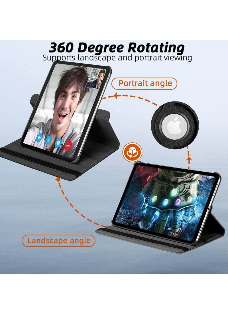 FOCUS Case for Ipad 10th Generation Case 2022 iPad 10.9 Inch 360 Rotating Portfolio Case Black - Image 2