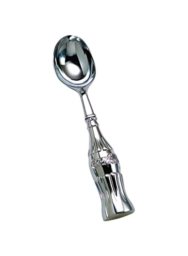 TableCraft Coca-Cola CC308 Ice Cream Scoop with Contour Bottle Handle and Chrome Plated Metal, Red