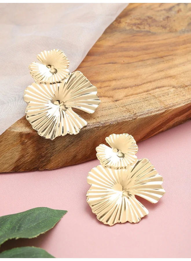 سوهي حلق مصمم للحفلات مطلي بالذهب