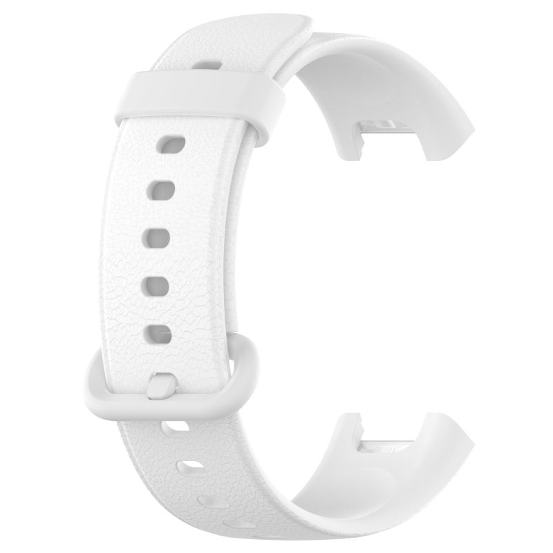 erorex For Xiaomi Mi Watch Lite / Redmi Watch Litchi Texture Leather Watch Band(White) - Image 2