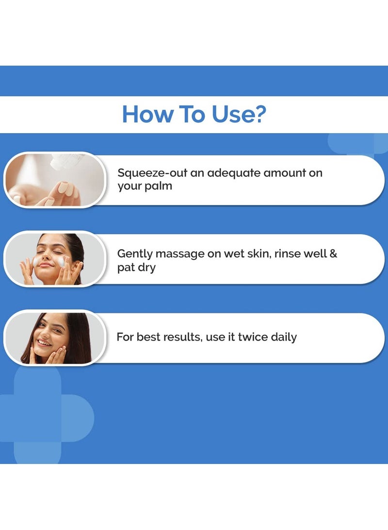 THE derma Co Oil-Free Daily Face Wash With Hyaluronic Acid, Glycolic Acid & Multivitamins for Clear & Hydrated Skin - 100ml - Image 5