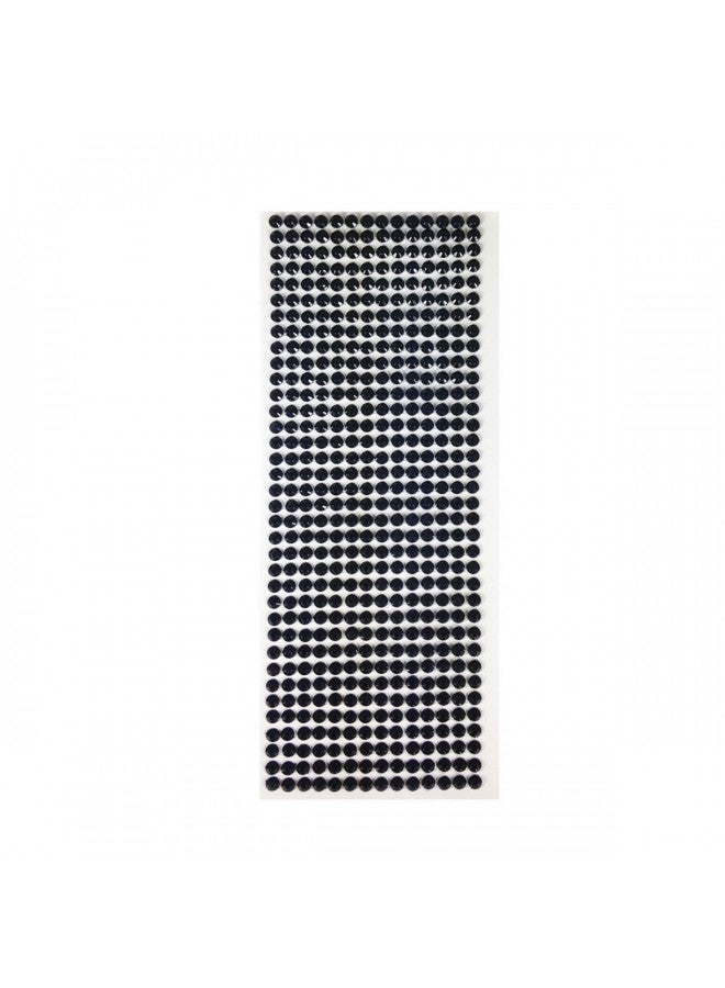 Wrapables 500-Piece Adhesive Rhinestone Crystal Diamond Stickers, 6mm, Black - Image 3