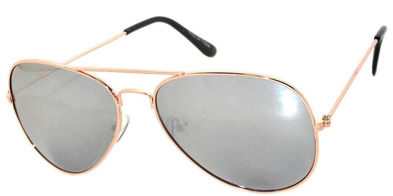 OWL 12 Pack Aviator Sunglasses Black, Gold, Silver Frame Full Mirror Lens for Women Men - Image 3