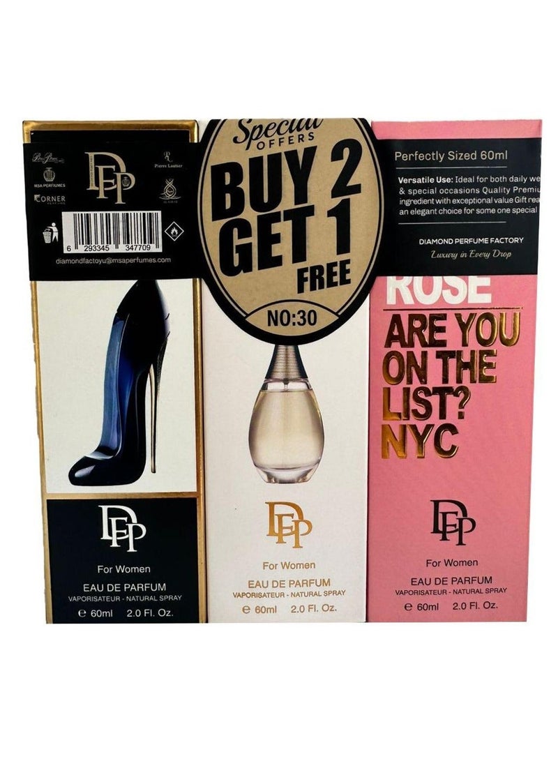 Diamond Special Offer Buy 2 Get 1 Free NO.30 For Women - Image 1