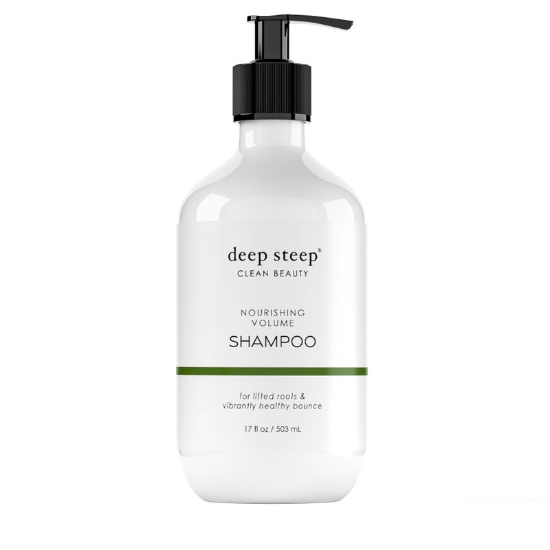 Deep Steep Nourishing Volume Shampoo 17 oz Gentle Cleanser with Aloe Lavender Kelp Rice Protein Glycerin SulfateFree Vegan Clean Beauty Hair Care Soft Full Hair