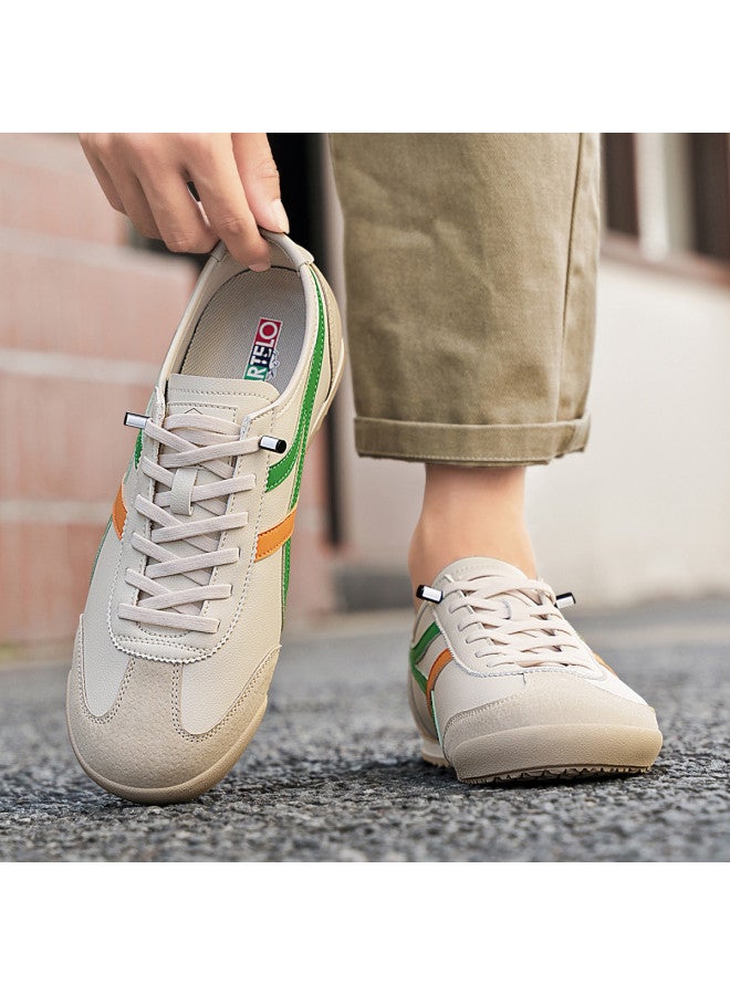 CARTELO Trendy Item】men's Retro Casual Shoes, Comfortable Low-top Sneakers, German Training Shoes, White Men's Shoes - Image 5