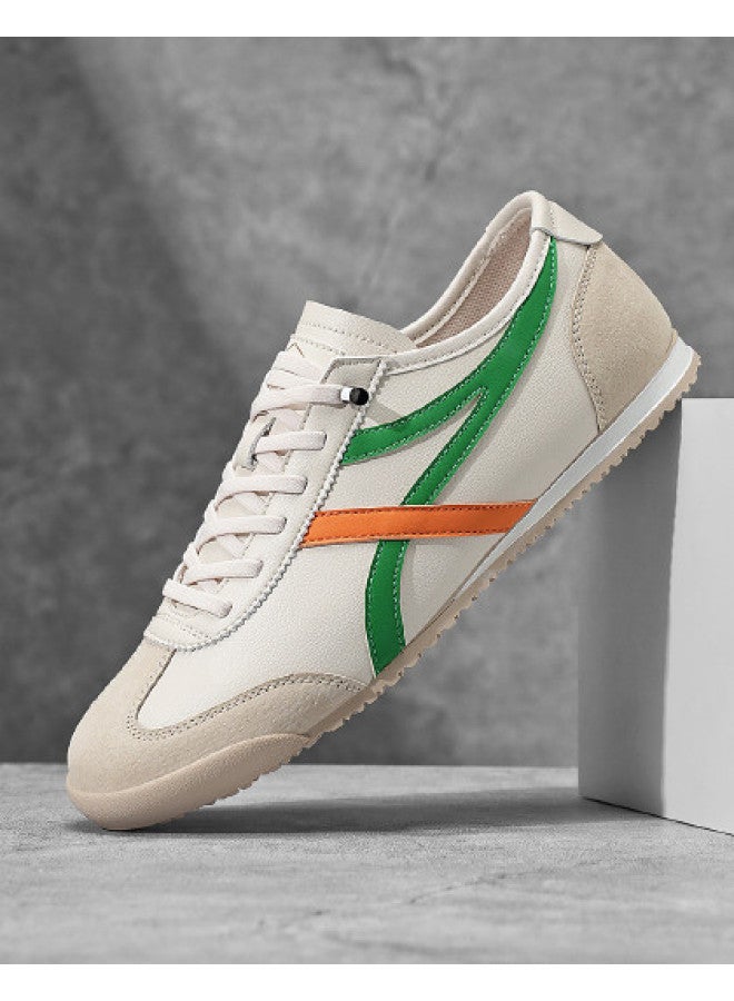 CARTELO Trendy Item】men's Retro Casual Shoes, Comfortable Low-top Sneakers, German Training Shoes, White Men's Shoes - Image 1