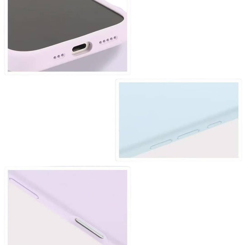 غطاء MagSafe بسيليكون لـ iPhone 15 / 15 Plus / 15 Pro / 15 Pro Max مع مقاوم للصدمات وحماية من السقوط مع مقاوم للصدمات مع مغناطيس قوي مع تغطية كاملة باللون Lilac مغناطيسي من السيلي. - Image 5