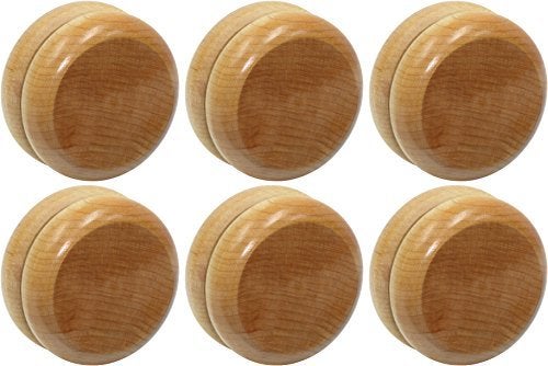 Maple Landmark Plain YoYos 6 Pack Made in USA - Image 1