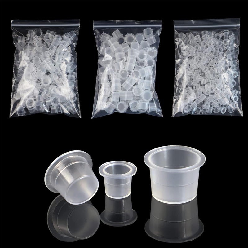 SIGMA PRO SIGMA PRO Tattoo Ink Caps 500PCS Mixed Size Ink Cups for Tattooing Microblading Pigment Caps Tattoo Supplies and Equipment Tattoo Accessories Kit - Image 1