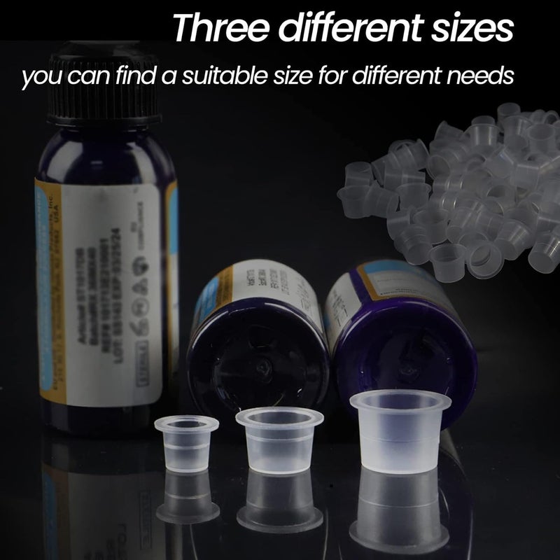 SIGMA PRO SIGMA PRO Tattoo Ink Caps 500PCS Mixed Size Ink Cups for Tattooing Microblading Pigment Caps Tattoo Supplies and Equipment Tattoo Accessories Kit - Image 5