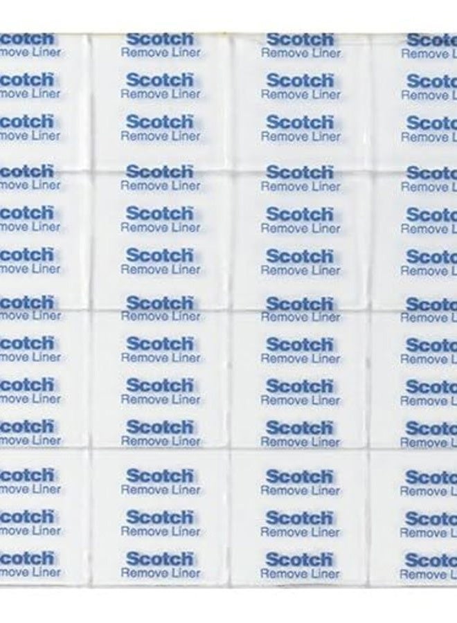 Scotch  Removable Mounting Squares, 0.68 in x 0.68 in, Clear, Ideal for Papers, Folders, Cards, and More (859) - Image 2