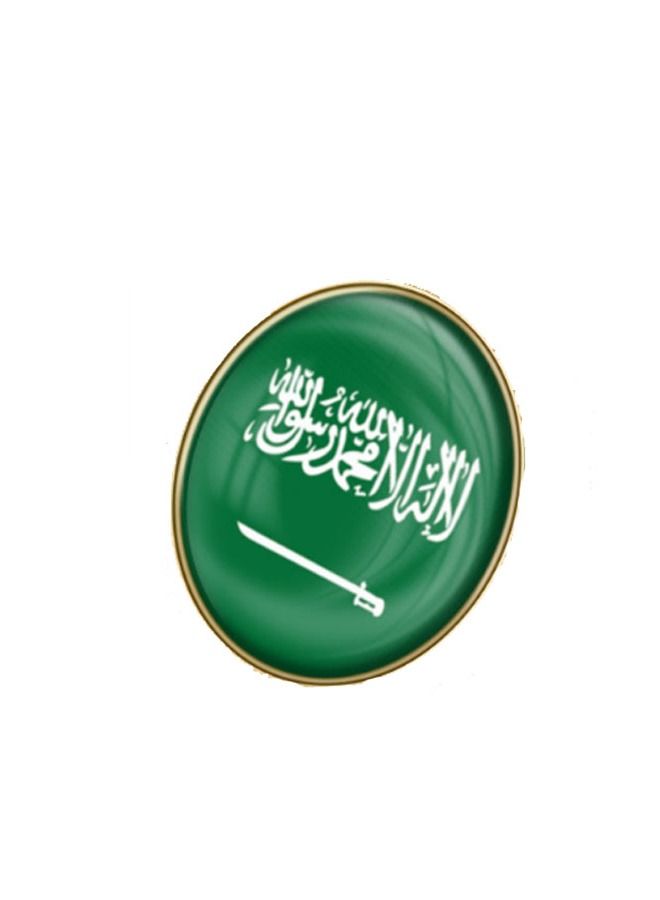 Saudi Arabia Flag Pin Brooch National Day and Foundation Day Brooch
