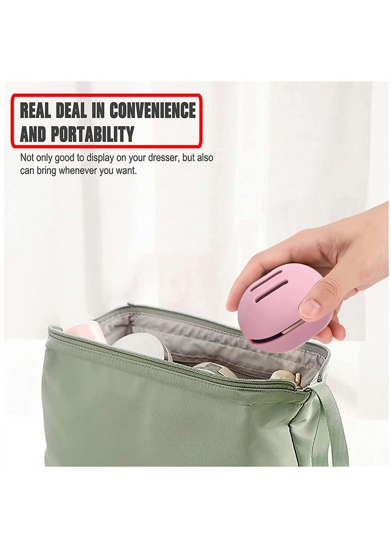 Excefore Makeup Sponge Holder, Portable Cosmetic Blender Silicone Travel Drying Case, Beauty Egg Storage Box Powder Puff Container, Protective Carrying Container - Image 3