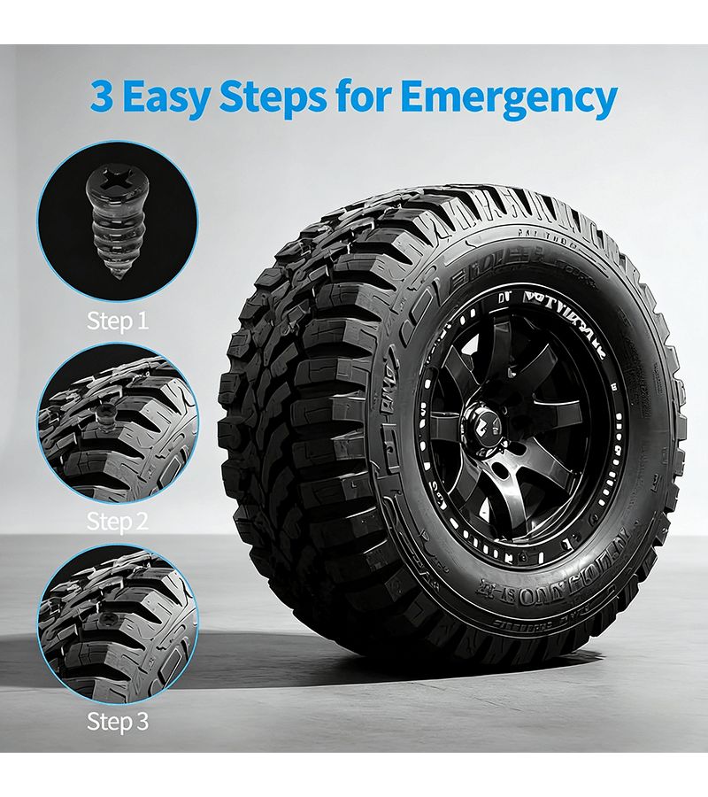 Universal Tire Puncture Repair Nails L Size for Car Motorcycle Scooter Bike - Image 3
