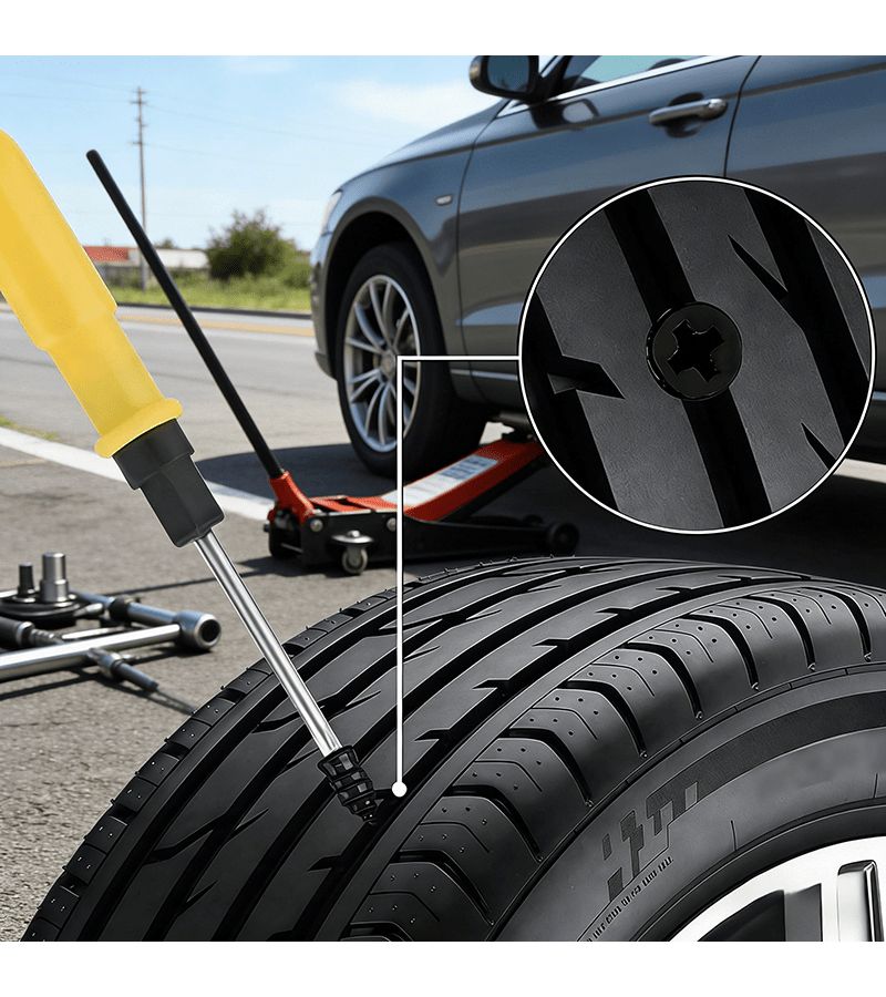 Universal Tire Puncture Repair Nails L Size for Car Motorcycle Scooter Bike - Image 2