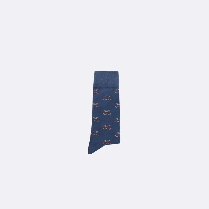 Faguo Set of 3X Socks - Grey and Blue with Bikes