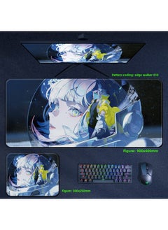 Cyberpunk Edge Walker Mouse Pad Computer Desktop Pad Lucy Edge Runner Cyberpunk 2077 Surrounding-Color:300x250x5mm-Pattern:Edge Walker 010