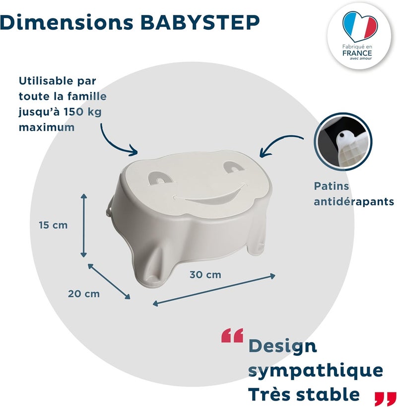 ثرموبيبي Babystep Charm Footboard للأطفال من 24 شهرًا، مناسبة للبالغين حتى 150 كجم، مصنوعة في فرنسا - Image 4