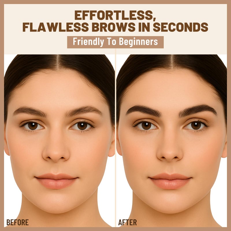 UCANBE 25PCS Eyebrow Stamp Stencil Kit With Dual-Color Eyebrow Stamp Pomade,20 Reusable Eyebrow Stencils,Finising Powder,Brush,Eyebrow Razor,Zipper Pouch,Waterproof Eye Brow Stamping and Shaping Kit05 - Image 4