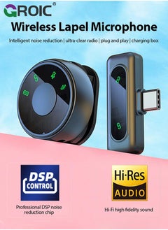 GROIC Microphone for TikTok Video Recording Microphone Youtube Podcast Microphone for iPhone 16, Vlogging Mic Wireless Lav Mic for iPhone 16 Pro Max, Content Creator Microphone  - Image 3