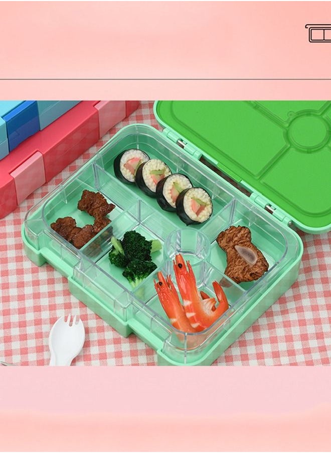 Arabest Square Sealed Lattice Portable Lunch Box Green  - Image 2