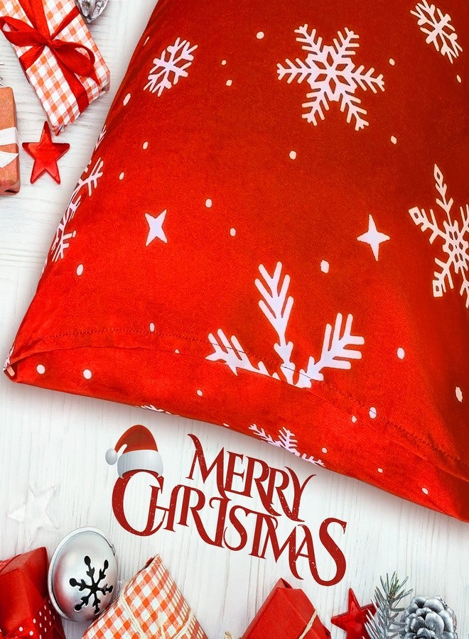 YIYEA Christmas Standard Pillow Cases Set of 2, Ultra Soft Double Brushed Microfiber Pillowcases Standard, Christmas Snowflake Bed Pillow Covers, Fade Resistant, Easy Slip-On (20"x26") - Image 5