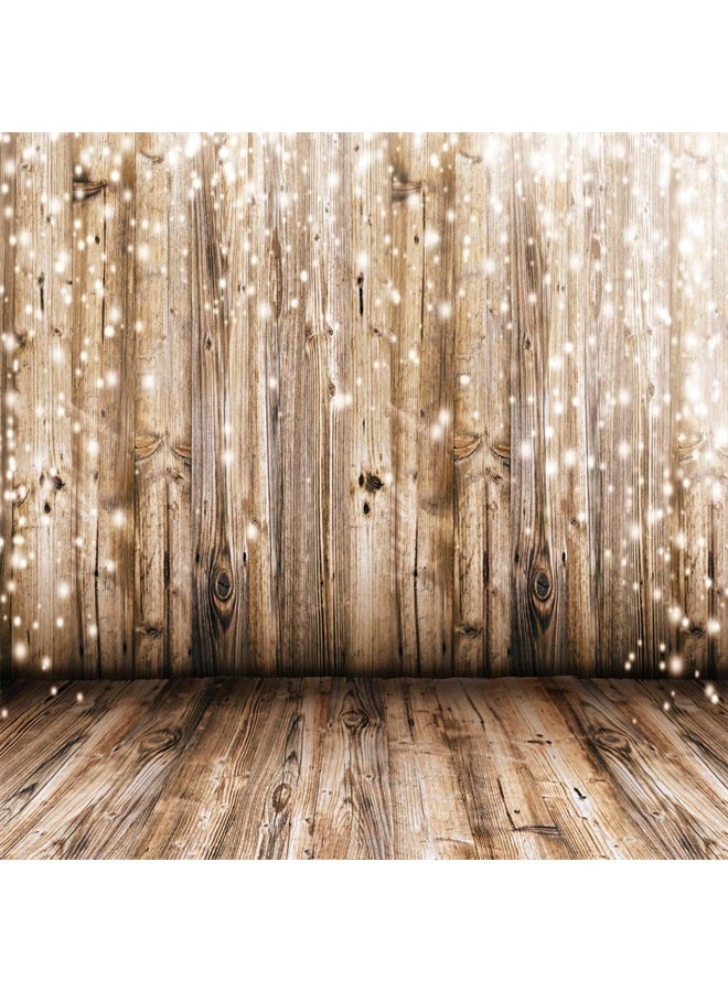 SJOLOON 10x10FT Rustic Wood Vinyl Photography Backdrop Nostalgia Wood Floor Photo Backdrop Baby Newborn Photo Studio Props JLT10359 - Image 1