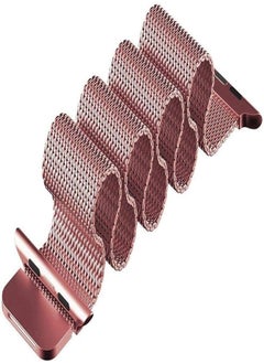 Generic Smartwatch Stainless Steel Milanese Loop Band 42mm, Rose Gold 