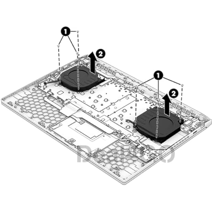 80W 12V CPU & GPU GRAPHICS COOLING FAN N44738-001 REPLACEMENT FOR HP VICTUS 16-R 16-S 16-WD 16-XD 16-AE 16-R0073CL 16-WD0013DX - Image 3