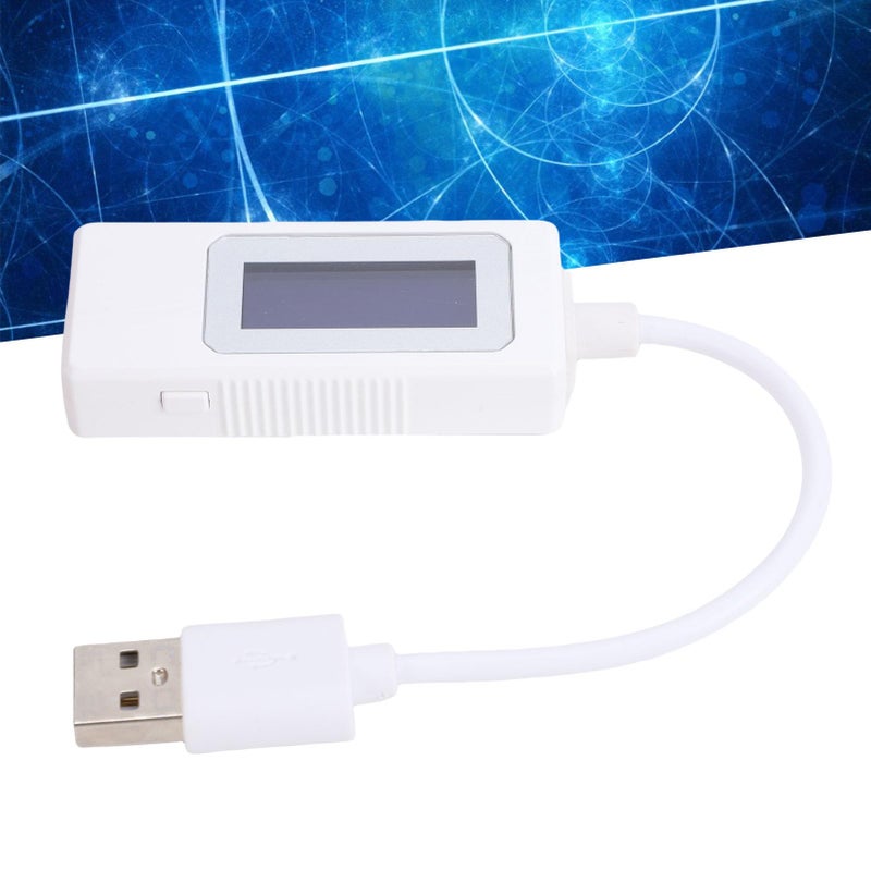 مقياس اختبار USB 65 واط 120 واط كاشف رقمي ذكي للذاكرة والسعة والجهد والتيار والطاقة باللون الأبيض - Image 5
