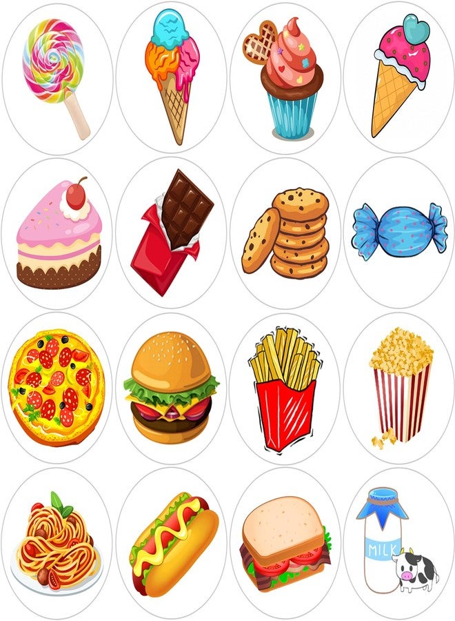 Hohamn 600Pcs Round Snack Stickers Roll 1.5 Inch Food Stickers for Kids Birthday Party Favors Teacher Reward Encouragement Motivational Stickers - Image 1