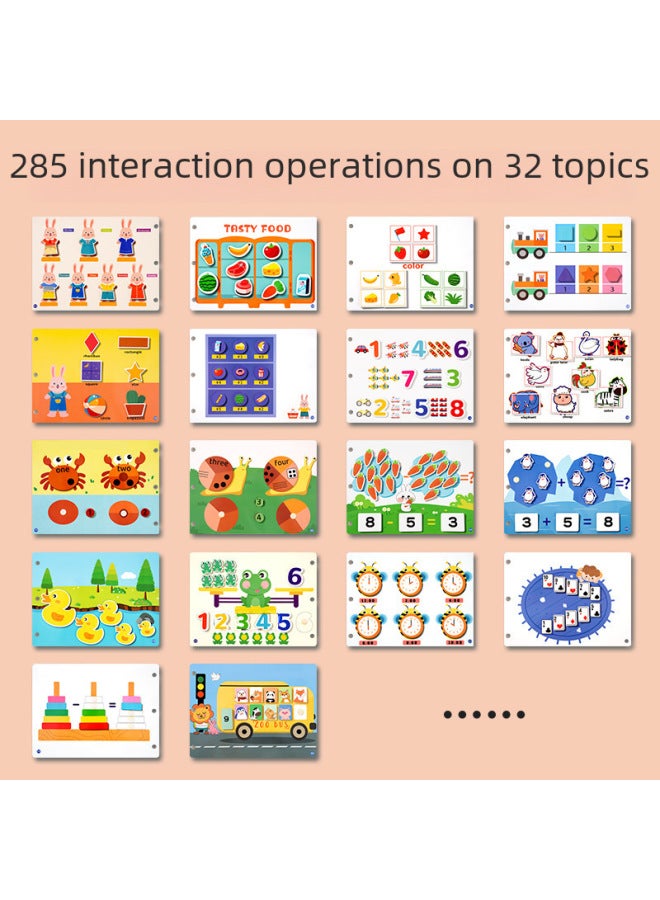 Cognitive Toys/posters/cards For Children's Learning Development-Specifications:The Enlightenment Model [16 Themes, 30 Pages In Total] Needs To Stick Hook And Loop On Its Own.  - Image 5
