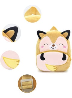 Blue Tree blue tree School Bag for Cute kids for (1-6 Years), Preschool Soft Plush Cute Fox Bag for toddlers, Mini Travel Animal Backpack for Boys and Girls  - Image 4