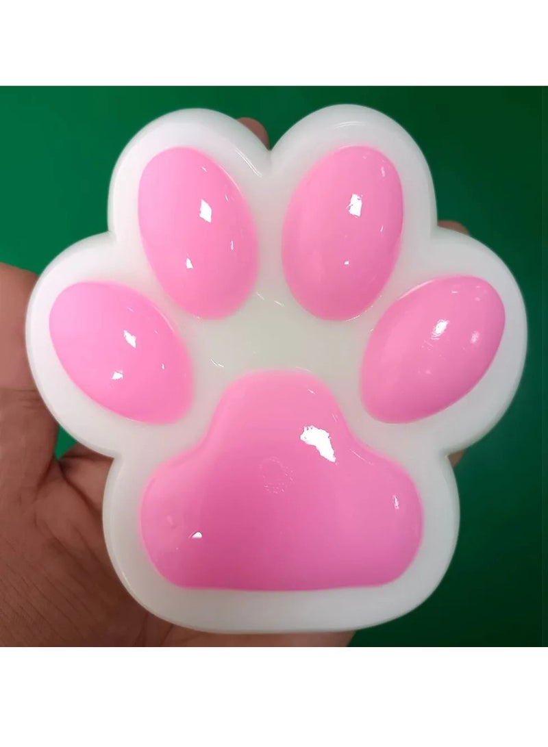 لعبة الضغط على مخلب القطة من Générique Squishy Paw Squeeze، ألعاب مخلب قطة من السيليكون الناعمة واللطيفة، مخلب قطة عملاقة إسفنجية، ألعاب حسية ناعمة لتخفيف التوتر - Image 3