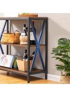 AGD 3-Layer Table with Charging Base Sofa Table with Storage Shelf and Power Outlet Suitable for entryway and living room  - Image 5