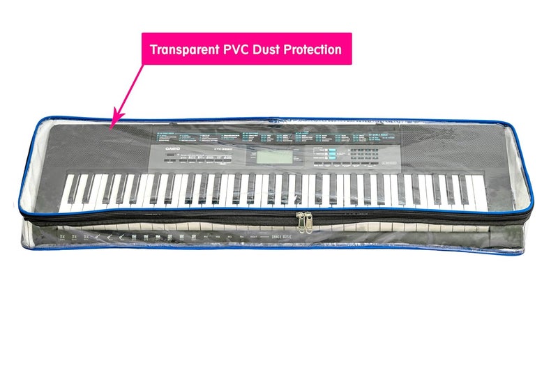 GIG Master غطاء حماية من الغبار شفاف ومقاوم للماء من PVC لبيانو ياماها PSR-I300 و I400 و I500 ذو 61 مفتاحا - Image 2