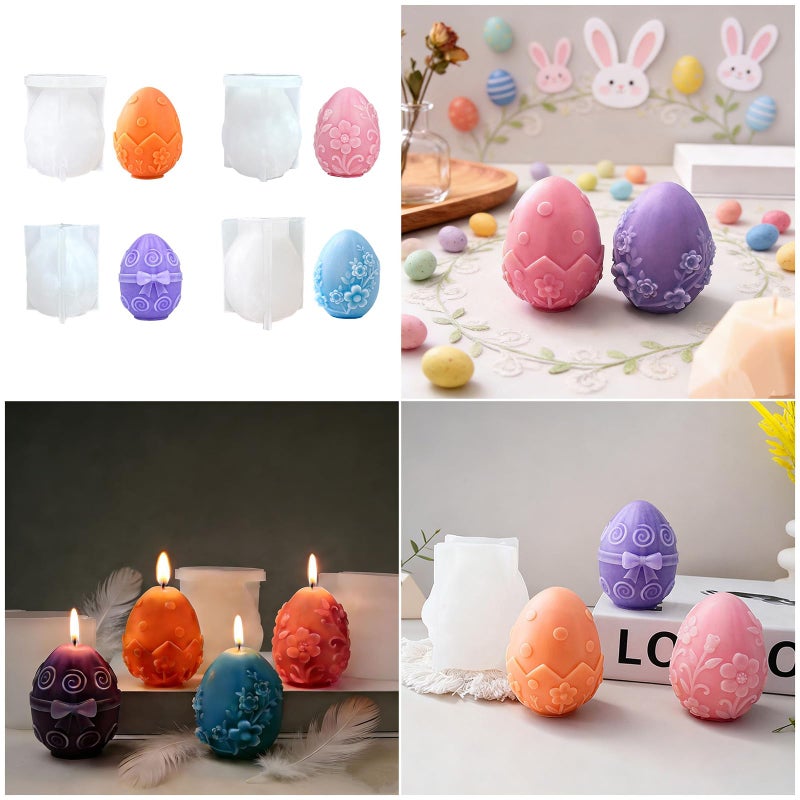 Bowknot Eggshell Color Silicone Mold For Resin Casting Soap Chocolate Baking Food Safe - Image 3