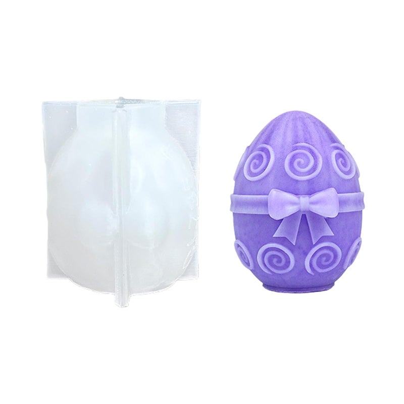 Bowknot Eggshell Color Silicone Mold For Resin Casting Soap Chocolate Baking Food Safe - Image 2
