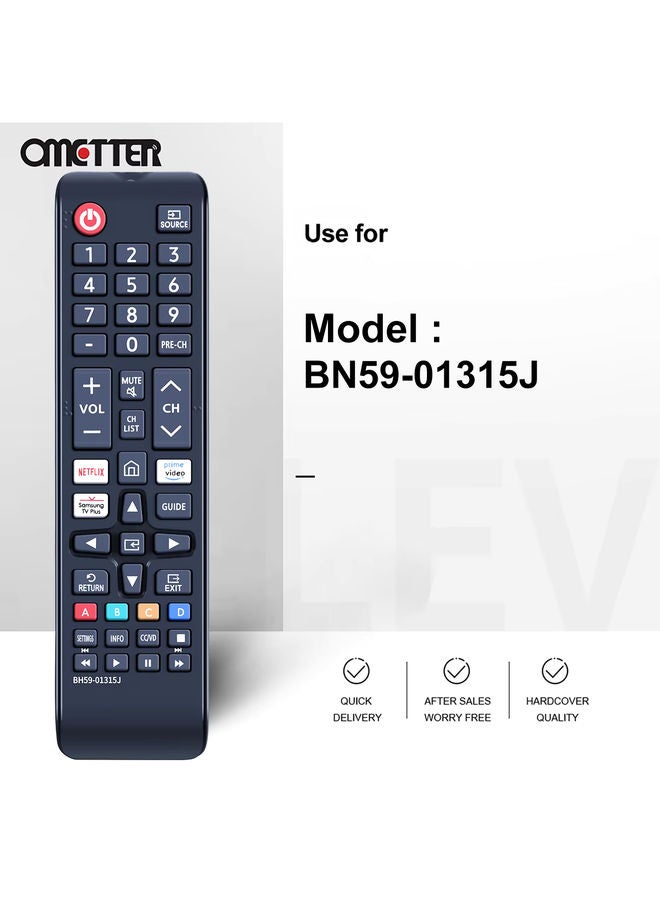 OMETTER BN59-01315J Replacement Universal for Samsung Smart TV Remote Control UN65TU7000FXZC UN70TU7000FXZA UN75TU7000FXZA Netflix - Image 2