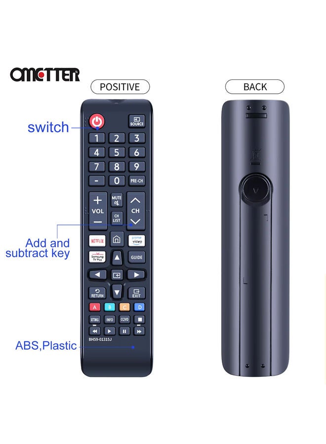 OMETTER BN59-01315J Replacement Universal for Samsung Smart TV Remote Control UN65TU7000FXZC UN70TU7000FXZA UN75TU7000FXZA Netflix - Image 4