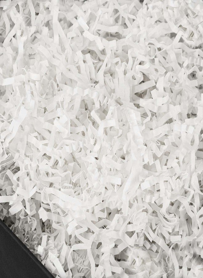 PLINJOY 4 OZ Crinkle Cut Paper Shred Filler for Gift Basket Shredded Confetti Paper Box Stuffing Easter Basket Grass (White) - Image 1